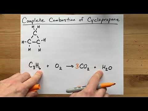 Complete Combustion of Cyclopropane