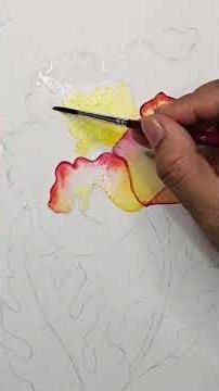 Easy Watercolor Poppy Flower Painting for Beginners 🌸🌼 #easypainting #creativeart #watercolorblog