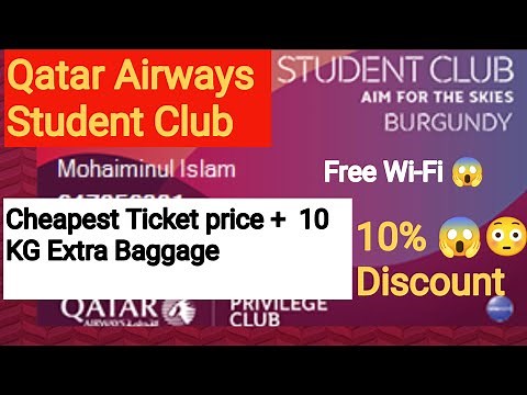Qatar Airways Student Club | How to get a student club discount Qatar Airways😱 | Viking Sailor
