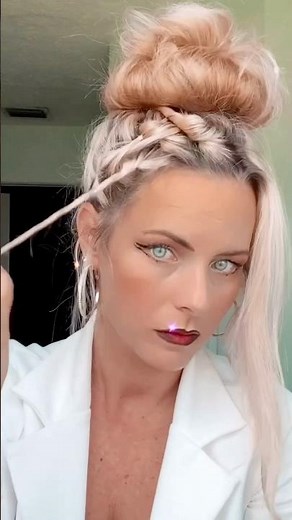 Mad scientist costume idea 👩‍🔬 #hairstyleideas #hairtutorial #halloweencostume #halloween