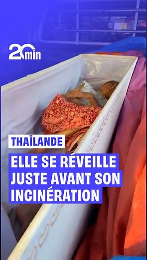 Dimanche 23 novembre en Thaïlande, une femme de 65 ans a repris conscience dans son cercueil, quelques instants avant son incinération. D’après des propos recueillis par le Daily Mail, la famille de la sexagénaire, qui était alitée depuis 2 ans, pensait que cette dernière était décédée naturellement dans son sommeil. | 20 Minutes