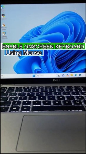 How to Open On-Screen Keyboard Using Mouse #shorts