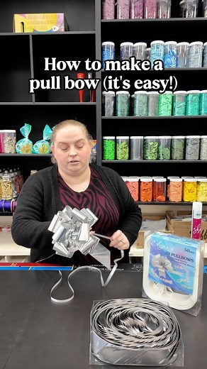 Ever wondered how to make a pull bow?  Tammy shows just how EASY it is! Get those Christmas presents looking gorgeous in seconds. ✨ #christmas #pullbow #christmashacks #christmasdiy #christmasgift #christmaswrapping #pullbows #miltonkeynes #partyshop | Partyrama | Facebook