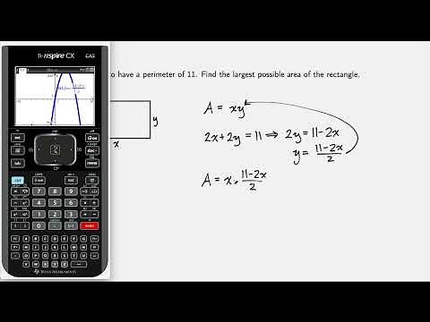 Maximum Area of a Rectangle Given Perimeter (Algebra and Calculator)