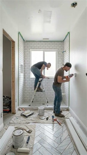$900 Bathroom Transformation — Floor Standing Storage Cabinet Makeover 🛁✨