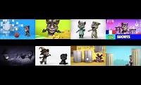 Mix of 8 videos from youtube : Talking Tom Shorts 1 minute