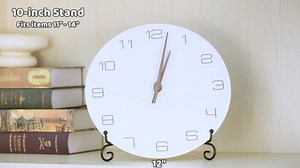 (2 pack)Iron Display Stand, Black Iron Easel Plate Display Photo Holder Stand, Displays Picture Frames, Cookbooks, Decorative Plates, Tablets and Art 7 Inch