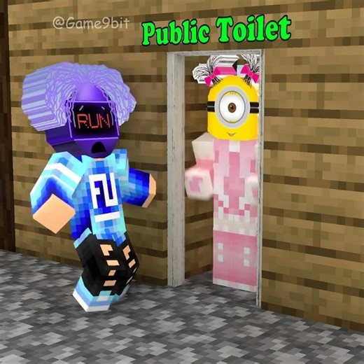 The Strange Toilet Door | Girl Robot Minion and Bad Robot Minion