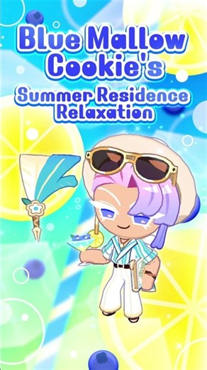 Blue Mallow Cookie's Summer Residence Relaxation 🏰 | CookieRun: Tower of Adventures
