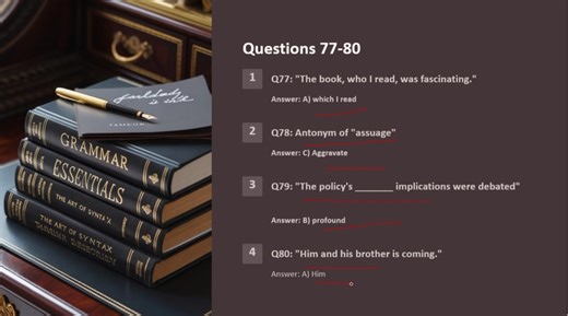 This lecture covers CSS MPT 2026 Preparation, Set 2, Section III: English (Questions 41–90) with high difficulty practice. The session focuses on grammar, vocabulary, comprehension, and analytical questions that often confuse candidates. You will learn how to solve tricky MCQs, avoid common mistakes, and apply smart techniques to improve accuracy. This lecture is designed for serious aspirants aiming for high scores in the English portion of the CSS MPT exam. | CSS PMS TIMES | Facebook