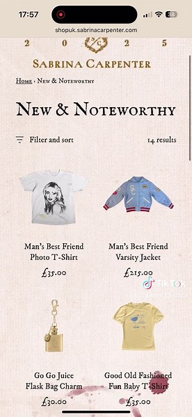 Sabrina Carpenter's Adorable Go Go Juice Flask Keychain