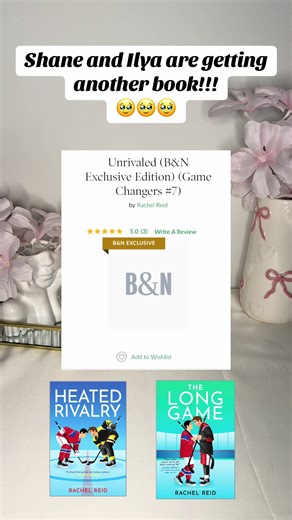 The best news ever!!! 🥹😩 • #thelonggame #heatedrivalry #shanehollander #ilyarozanov #mmromance