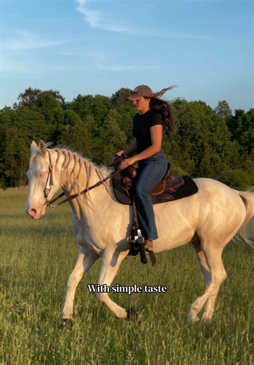 Simple Girl, Simple Taste — Western Cremello Horse Praise