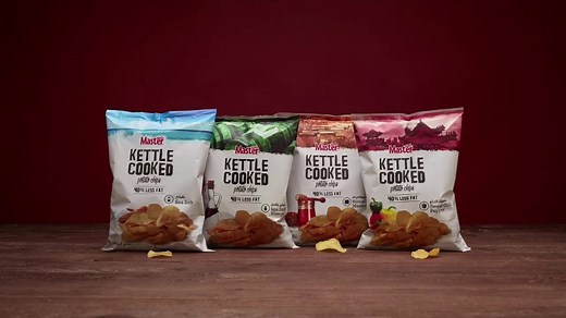 1.2M views · 232 shares | Master Kettle Cooked, made the old fashioned way, with 40% less fat! | Master Chips | Facebook