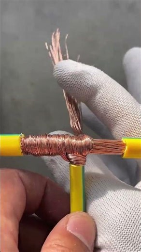 Simple Wire To Wire Joint Using Net #shorts #wire