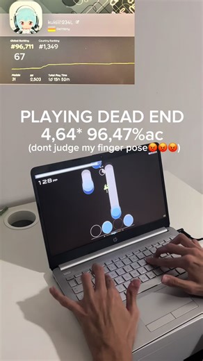 Dont need hitsound cuz my click has enough sound|#osumania4k #5digitosu #osu #rhythymgame #fyp