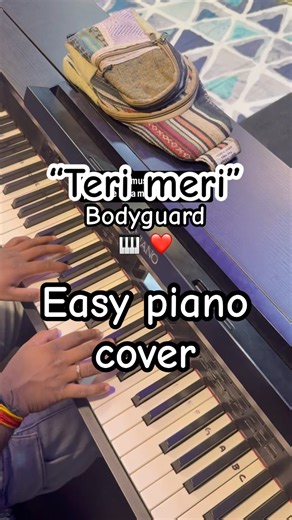 “Teri Meri | Easy Piano Cover + Tutorial 🎹 | Bollywood Romantic Song | Beginner #pianocover