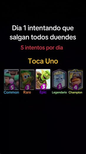 Día 1 sacando todos duendes en Clash Royale