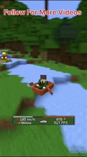 Minecraft Ice boat Racing...