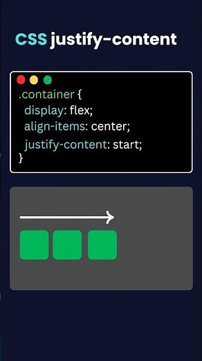 CSS Flexbox 🔥 justify-content Explained in 10 Seconds #Shorts