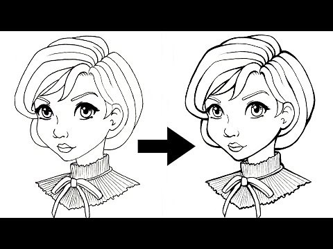 INKING TUTORIAL - Tips & Tricks to Add Line Weight