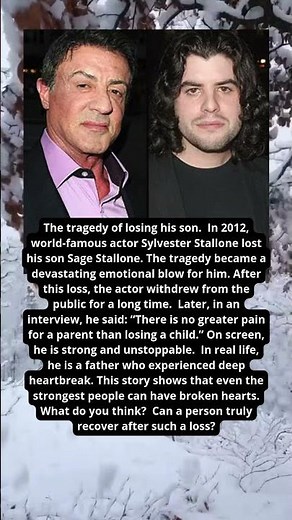🎬 SYLVESTER STALLONE’S GREATEST PAIN 💔