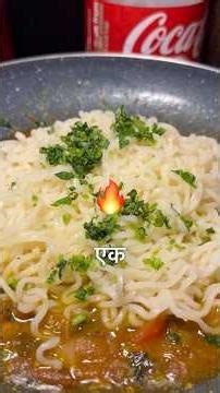 Roasted Garlic Chilli Maggi — Almost Fail, But Crazy Taste🫣#food#maggi#foodie#cooking #vlog#shorts