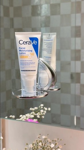 CeraVe SPF50 Facial Moisturiser = everyday essential #skincare #CeraVe #sunprotection #spf #ad