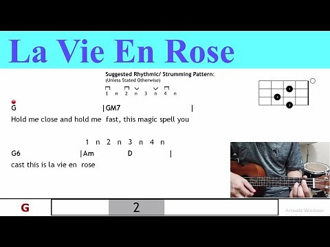 La Vie En Rose (How I Met Your Mother) - Ukulele Chords & Lyrics ‪@TeacherBob‬