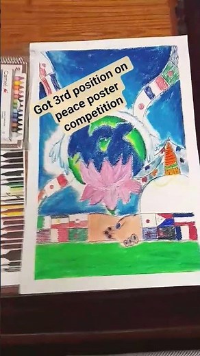 how is it? I got 3rd position on peace poster contest💖💝