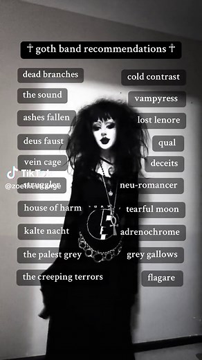Criminally Under-Recognised Goth and Adjacent Bands Recommendations