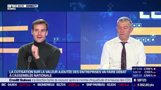 Les Experts : La cotisation sur la valeur ajoutée des entreprises va faire débat à l'Assemblée nationale - 03/10