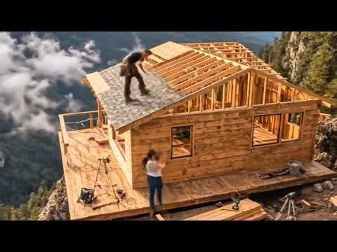 Building a Cliff House on a Mountain | Survival Construction
