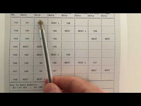 Explaining how a bus drivers rota works - Route 307