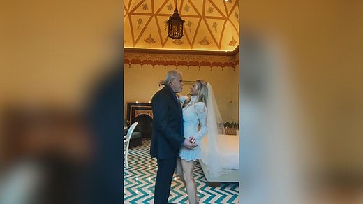 Ron Perlman dances with new wife Allison Dunbar