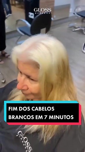 Transformação de cabelo branco com Gloss Express