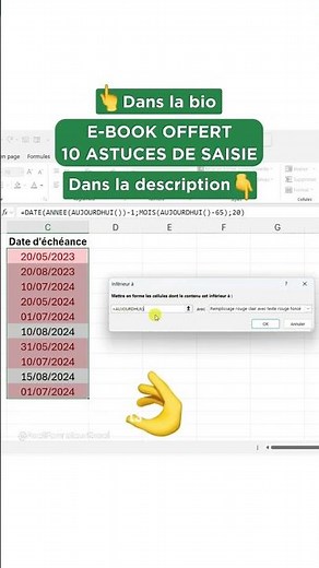 Create automatic date alerts in Excel so you never forget anything!