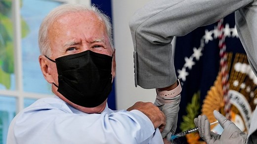 Biden receives Covid booster shot