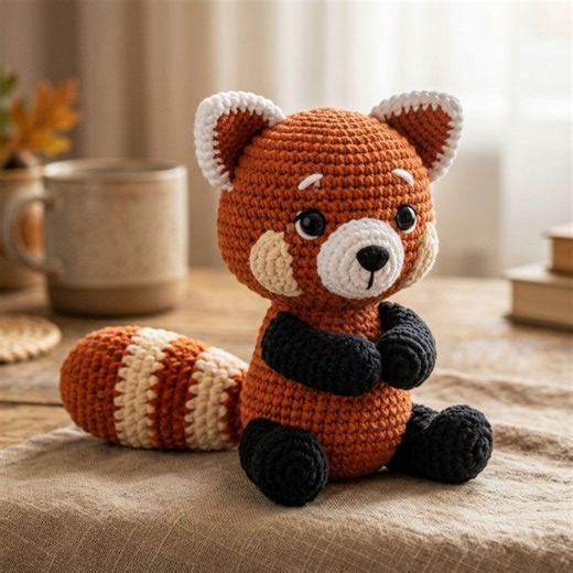 Red Panda Amigurumi Crochet Pattern – Woodland Plush PDF Tutorial - Etsy