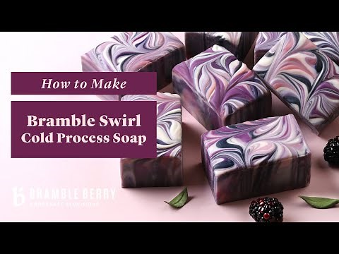 How To Make Bramble Swirl Soap - Advanced Cold Process Tutorial | BrambleBerry.co