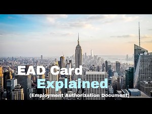 How To Legally Work In The US (EAD Card)