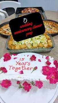 💍 Homemade wedding anniversary dinner