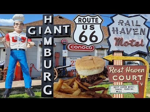 Route 66 Lebanon To Joplin Missouri (Day #8) Giant Hamburg Downtown Springfield Roadside Signs