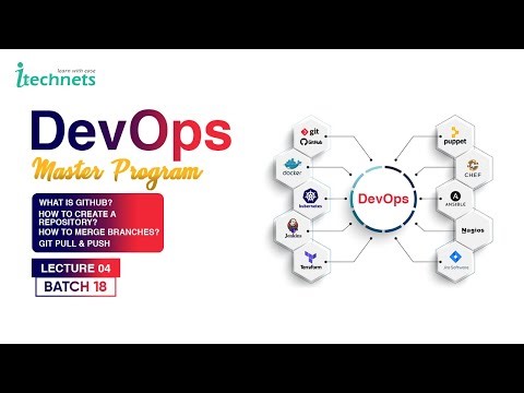 DevOps Batch 18 | Lec 04 | What is Github |Create a Repository|How to Merge Branches|Git Pull & Push