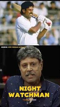 Funniest story of Kapil Dev as night watch man in test #cricket #indiancricketer #kapildev #podcast