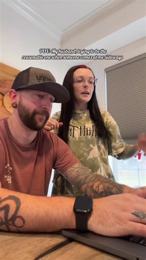 Sideways comment? Lmao. Boo, I’ve had a chronic lurkers with the tenacity of a feral possum and armadillo fighting over the last crumbs. I’m just that unbothered house cat sun baking in a window 🐈😂 If you actually read this do you think im the reasonable one or kevin? #RattTrapArtistry #humor #husbandandwife #shopsmall #smallbusinesses #tshirtmaker #tshirtbusiness #trend #reelsofinstagram #artistsofinstagram #havefunordontcome #kevinhart #comedy #altcouple #sweetandsalty | RattTrap Artistry