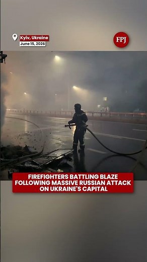 Massive Russian Strike Triggers Fires Across Kyiv as Emergency Crews Respond