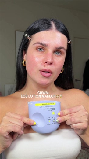 EOS makeup routine: GRWM eos lotion makeup challenge