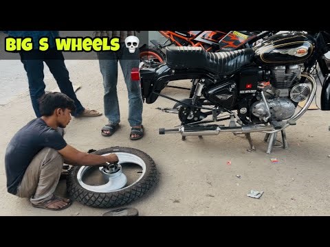 Finally Big S Alloy Wheels installed 💀 | Best Alloy Wheels for Royal Enfield 🔥
