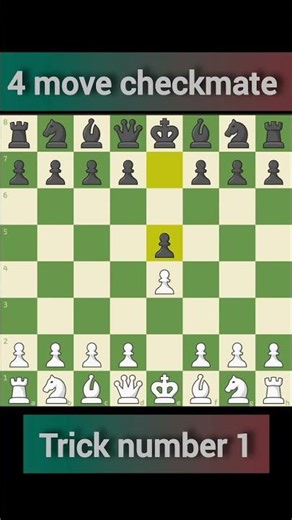 The Quickest Checkmate Ever! | 4 Move Chess Win #shorts #chess